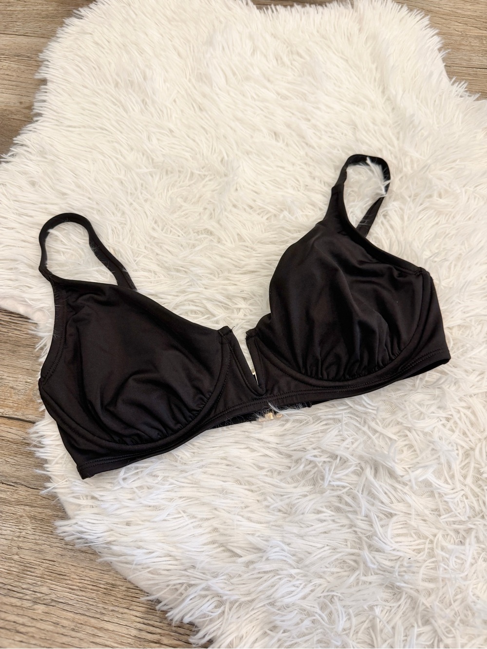 Anne Cole Bikini Top Notched Underwire 36DD 38D